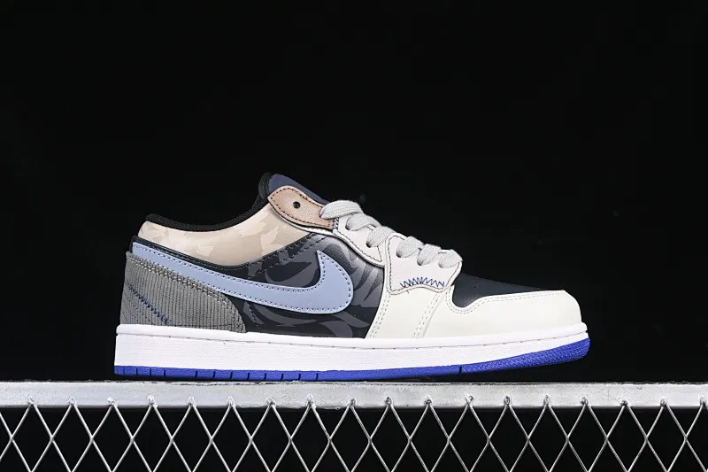 All categories Air Jordan Jordan series basketball shoes Air Jordan 1 Low Air Jordan 1 Low AJ1 Joe 1 Panda Prank Flying Skyline Burning Black Brown Blue Low-top Retro Basketball Shoes 553558-154